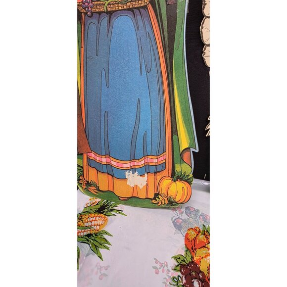 Vintage 1970s Beistle Co Thanksgiving Pilgrim Turkey Die Cuts - Picture 14 of 16